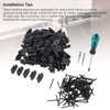 100pcs Hidden Decking Fasteners Robust for Wood Deck Frames, Grooved
