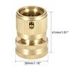 sourcing map 3/4" G Female Brass Quick Connectors Adapters Garden