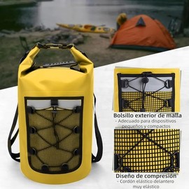 Mochila Impermeable 10L 20L 30L, Bolsa Impermeable Sellada, Mochila con Separación Húmeda y Seca, PVC Resistente al Desgaste, Adecuado para playas, ka