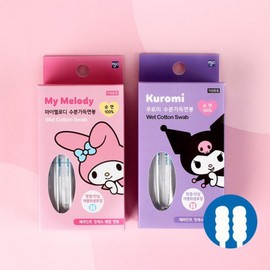 Sanrio Moisture-filled Cotton Swabs 30 pieces, 2 pieces per set 188522 / 산리오 수분가득 면봉 30개입 2개 1세트 188522