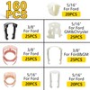 Shineyoo Fuel Line Retainer Clips 160PCS, 3/8 & 5/16 Fuel