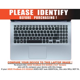 Decalrus - Protective Decal Floral Skin Sticker for Asus VivoBook S15 S530UA S530UN S530FA (15.6" Screen) case Cover wrap ASvivobkS15_s530ua-231