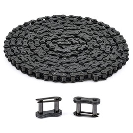 CO-Z #41 Roller Chain for Electric Gate Openers with 2 Connecting Links, 10 ft Gate Chain Extension Replacement for Automatic Sliding Gate Opener Operator Garage Hanger Door Go Karts ATVs Dirt Bikes