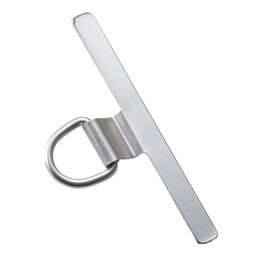 Elecom PWSTHD1SSSV Strap Holder, Stainless Steel, Non-Floatable, Bend Design, Lightweight, 1-gang Type, Silver
