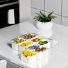 Divided Serving Tray with Lid and Handle 8 Compartments 11×8
