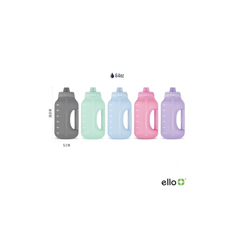 Ello Hydra - Botella de agua de 64 onzas con