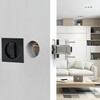 Pocket Door Lock,Privacy Square Pocket Door Hardware,Invisible Sliding Door Lock