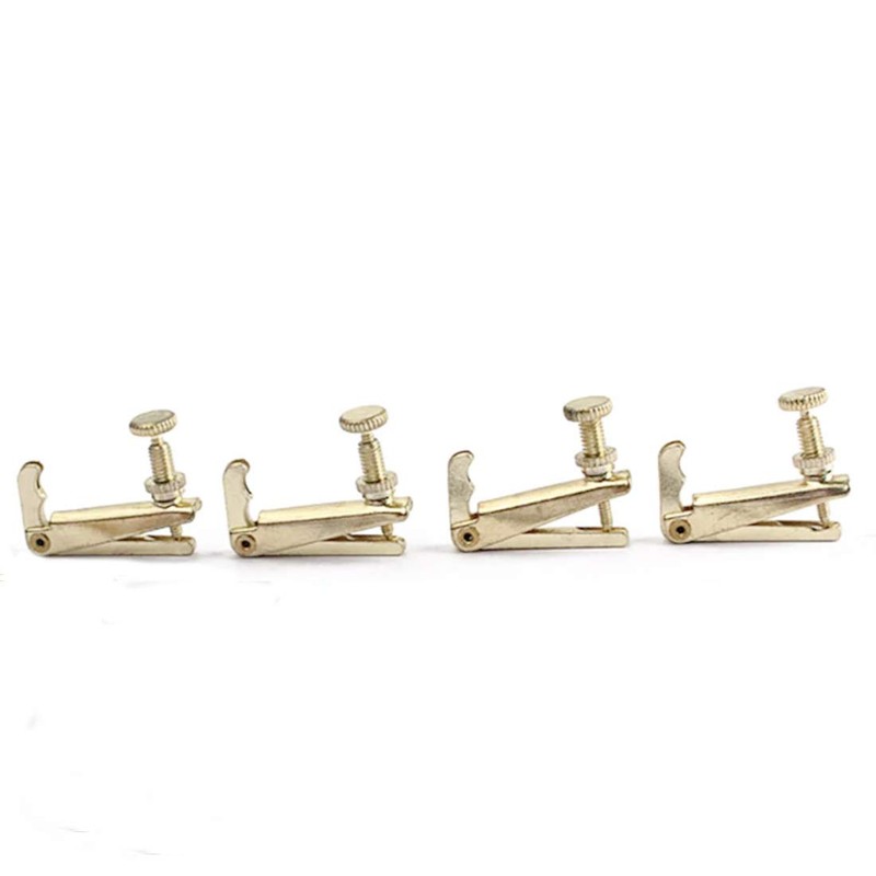 Zest Violins 4Pcs Silver Fine Tuners Replacement Parts for 4/4