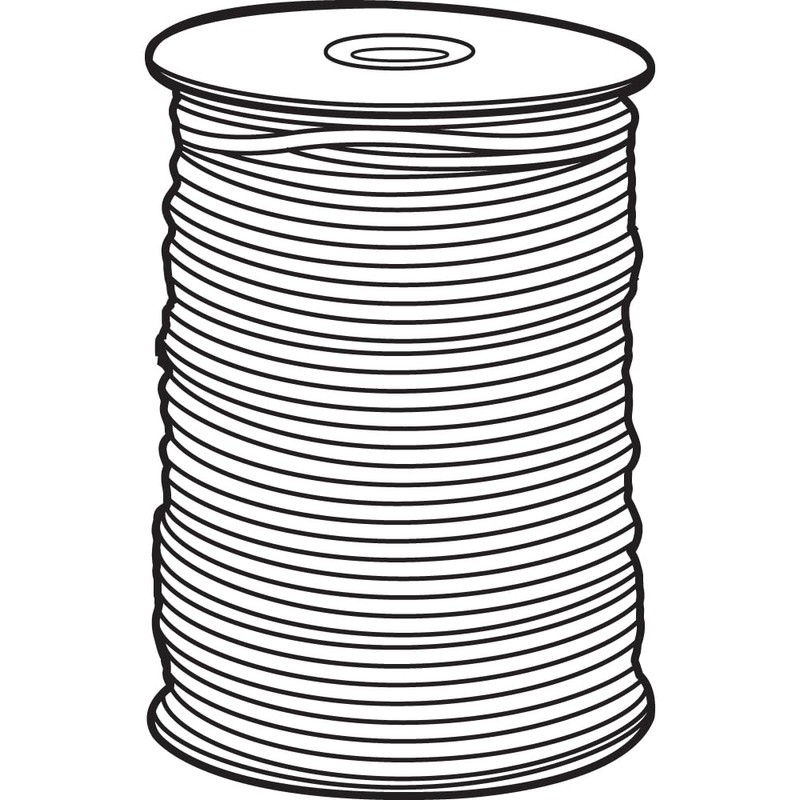 Prime-Line MP9253 Traverse Cord, Size #4, Polyester Fiber, Braided Strands,