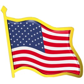 American Flag Lapel Pin - USA Enamel Metal National Badge | Country Flag Souvenir Gifts for Men & Women | America Flag Patriotic Brooch Bulk Pack of Pins for Hat, Tie, Clothes, Backpack, Suit (1pc)
