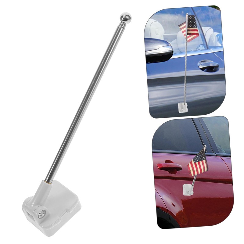 CAXUSD Magnetic Flag Pole Holder for Car Flag Base for