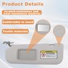 Pair of Left and Right Sun Visor with Clips for