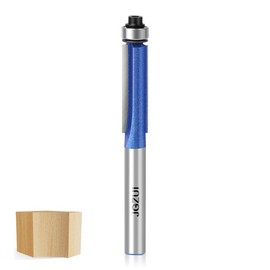 Flush Trim Router Bit 1/4 Inch Shank, Straight Flush Trim Router Bit for Woodworking, 5/16" Diameter