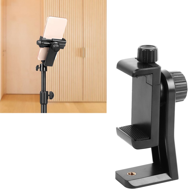 Phone Tripod Mount Flexible Adjust 360 Degree Rotatable 1/4 Inch