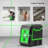 Self-Leveling Laser Level, 2 Lines Laser Level Green Cross Laser