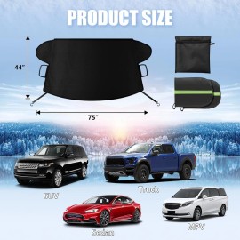 Sompaty Car Windshield Cover for Ice and Snow, Windshield Snow Cover, Performance Bra...