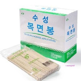 Mimi Shop Y01 Long cotton swab wood stick 200pcs x 10 pack disposable hospital cotton swab medical klm240 / 긴면봉 우드스틱 200개x10팩 일회용 병원 목면봉 의료klm240