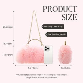 FUKEFUKEUS Women Clutches Purse Lace Formal Flower Evening Handbag Chain Strap Shoulder Bag