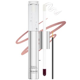 Erinde Peel - off Bálsamo Labial Hidratante, 2 en 1 Matte Peel - off Lipstick & Lip Gloss, Barra de Labios Resistente al Agua de Larga Duración, Alta Pigmentación, Taza Antiadherente, 03# P-INKED