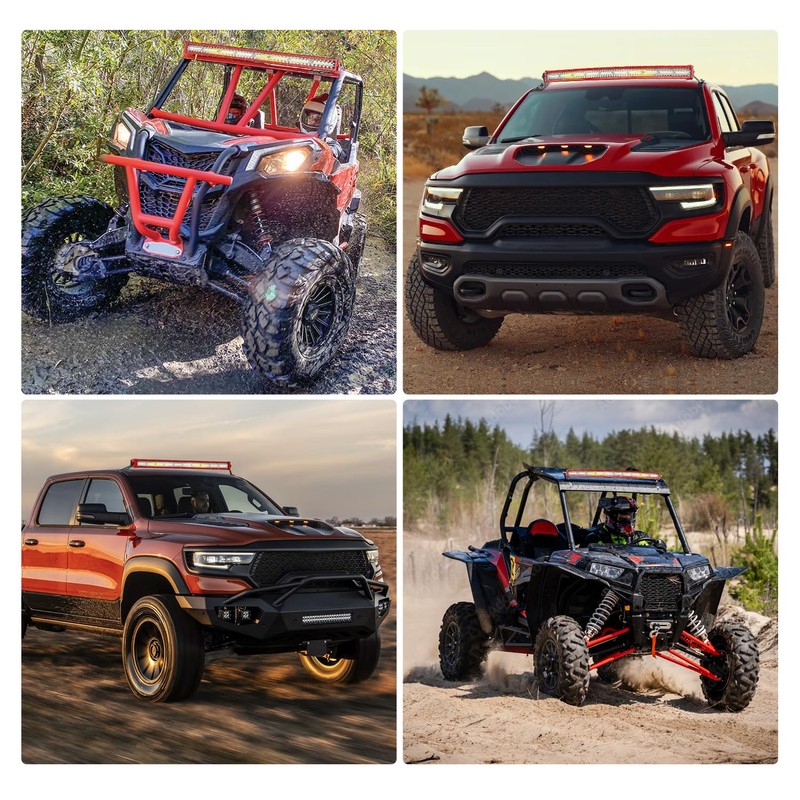 Nilight LED Light Bar 42 Inch Triple Row Spot Flood