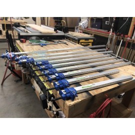 Pittsburgh 60" Aluminum Bar Clamp F Style Woodworking Wood Quick Grip Bar Clamps 2-Pack