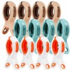 Beach Towel Clips 3 Colors Plastic Towel Holder 12 Pack