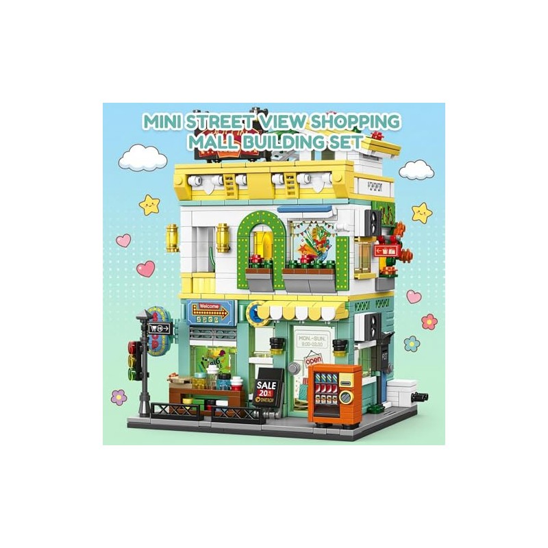 Bloques de construcción para centros comerciales, modelo modular de tienda