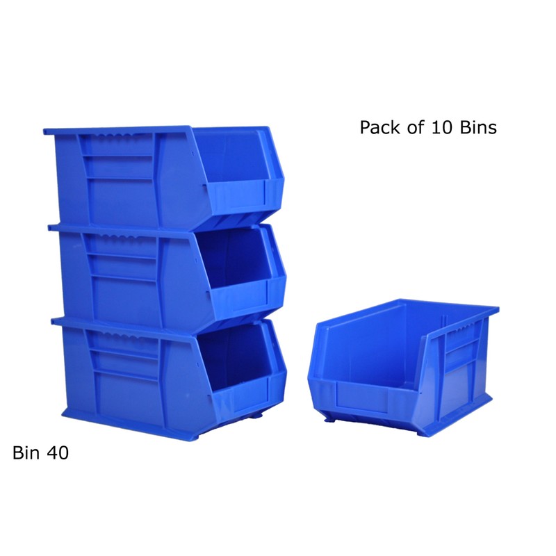 Pack of 10 x Rhino Tuff Bin40 Plastic Storage Parts