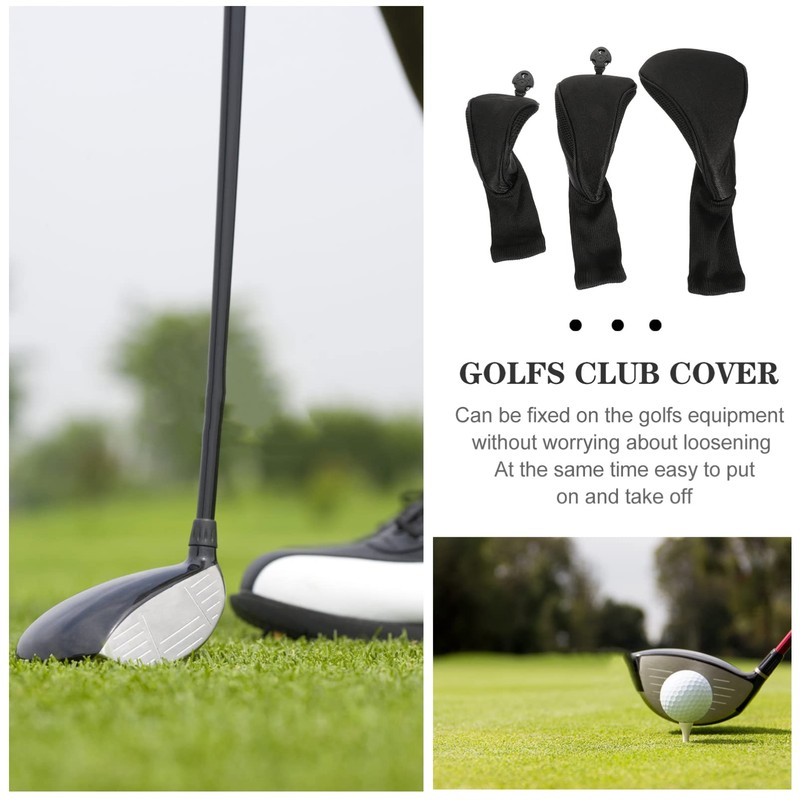 Outanaya Golf Driver Head Cover 3 Wood Headcover Scratch Proof