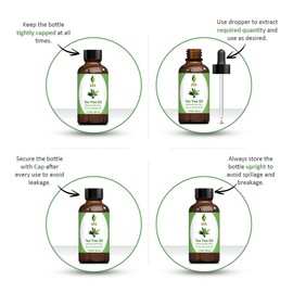 SVA Tea Tree Essential Oil – 1 Fl Oz – 100% Natural Tea Tree Oil - for Diffuser, Hair Care, Face, Skin Care, Aromatherapy, Scalp and Body Massage, Soap and Candle Making – with Dropper