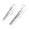 NOLITOY 2pcs Stainless Steel Food Clips Sturdy Barbecue Clamp Steak