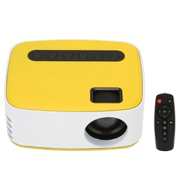 Mini Projector LED WiFi USB Connection 1080P Inbuilt Speaker Portable Projector for Home Camping Travel 100‑240VUK Plug 100‑240V