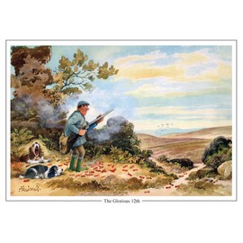 The Glorious Twelfth by Norman Thelwell A5 Grouse shooting greeting card with envelope