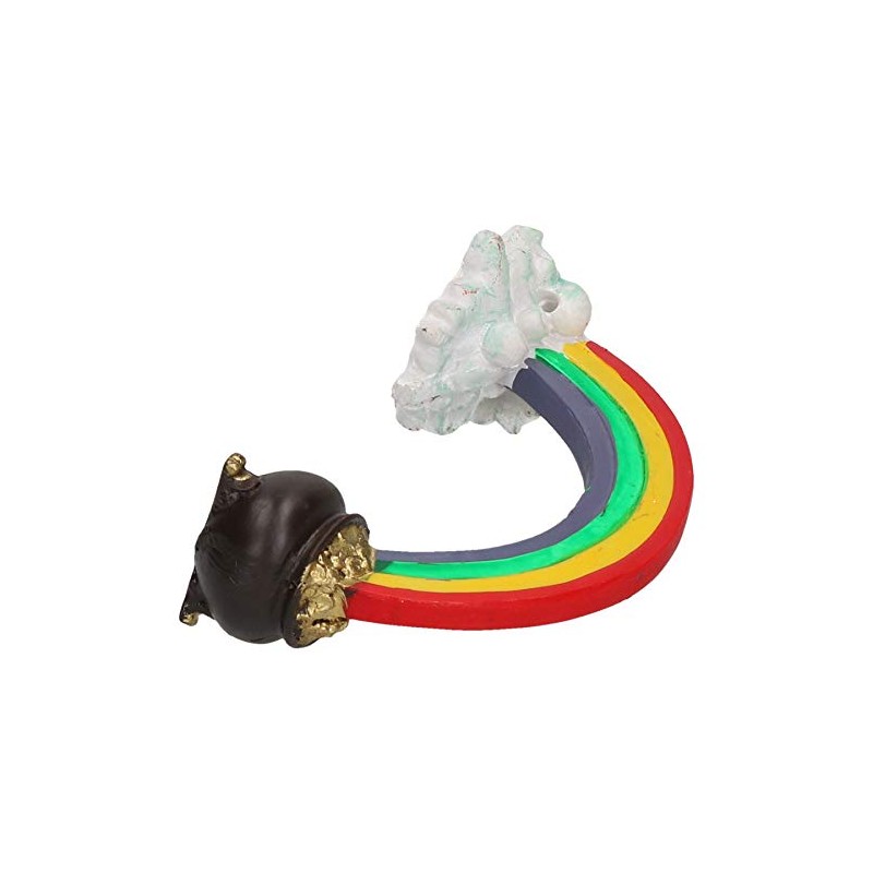 AB Tools Aquatic Aquarium Decor Rainbow Pot Of Gold Fish