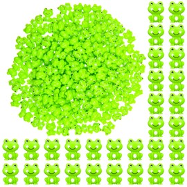 Seenelling 200 Pack Mini Frog Figurines Mini Animals Figures to Hide Tiny Frogs Bulk Tiny Plastic Animals for Micro Garden Landscape Craft Vase Filler(Classic Style)