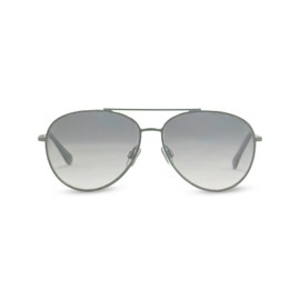 In Style Eyes C Moore Bifocal Progressive Reading Sunglasses - Wired Aviator Style Metal Frame - Non-Polarized Lens - Pewter - 2.5x