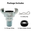 MustBee 4 Sets NPT Iron Air Hose Fitting, Universal Coupling,