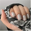 Pack of 24 Plain Nails for Sticking, Short, Glossy Press