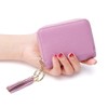 ZhengYue Credit Card Holder Blocking PU Leather Mini Credit Card