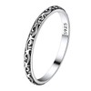 Suplight 2mm Sterling Silver Celtic Knot Eternity Wedding Engagement Band