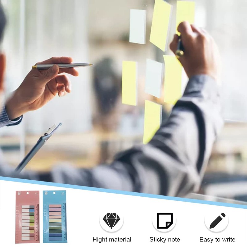 400 Sheets Mini File Tabs Colorful Tabs Small Translucent Index