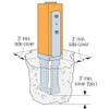 Simpson Strong-Tie CBSQ66-SDS2HDG - Hot-Dip Galvanized Standoff Column Base for