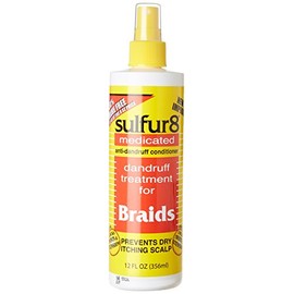 Sulfur 8 Dandruff Treatment For Braids 12 oz. Spray - PACK OF 3