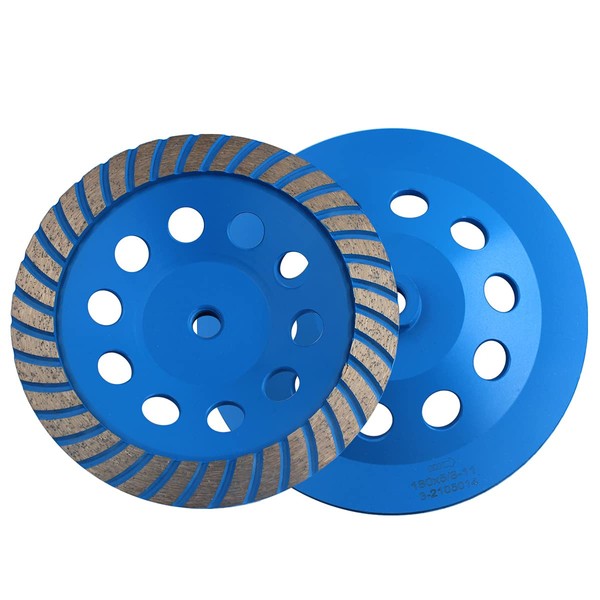 6Inch Turbo Row Diamond Grinding Cup Wheel 5/8"-11 Arbor Angle