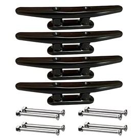 Trafu Black Boat Nylon Cleat 4pcs (6inch-4pcs)