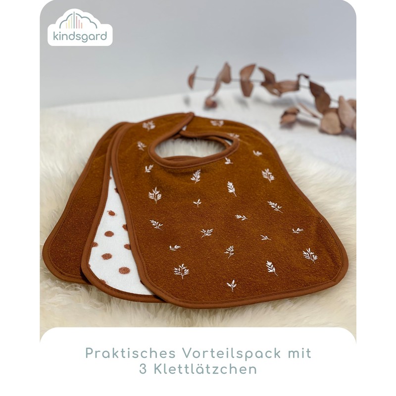 Kindsgard Happaklat Velcro Bibs Pack of 3 - Quick To