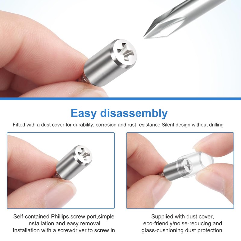 Pack of 60 Shelf Brackets, Self-Tapping Screw, Floor Support Shelf