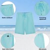 SMONTY Men's Swim Trunks Quick Dry Swim Shorts with Lanyard