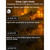 Wivety Sleep Light Bulbs Amber 1600K with Remote Control, E26