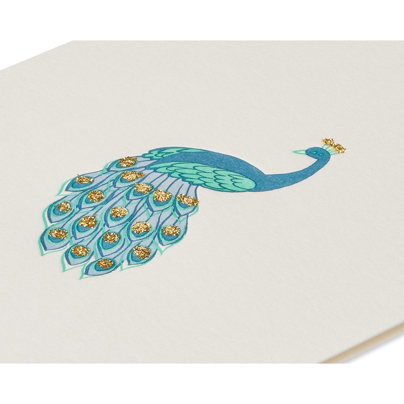Papyrus Blank Card (Peacock)